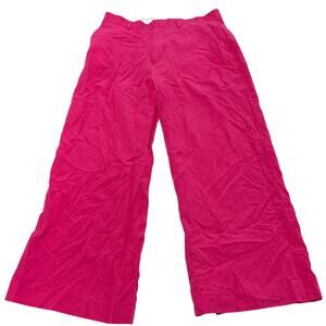 Catwalk Junkie Pants Womens Large Pink Liz Wide Leg Trousers Barbiecore‎